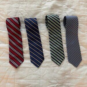 Lot of 4 Brooks Brothers Striped Ties